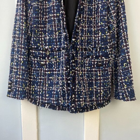 Halogen Bouclé Tweed Knit Jacket - Picture 2 of 5